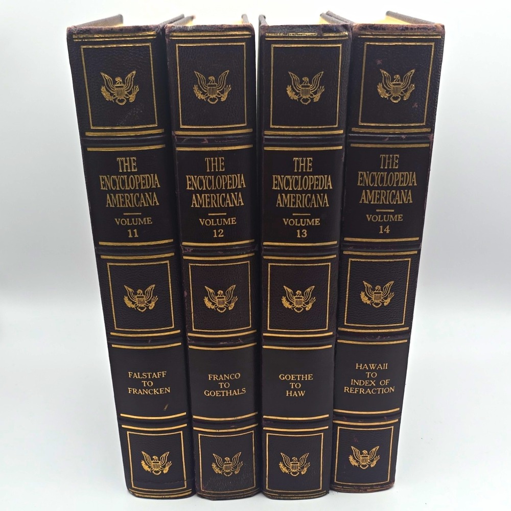 The Encyclopedia Americana Vol 11-14 4-Volume Hardcover Set (1953) Books
